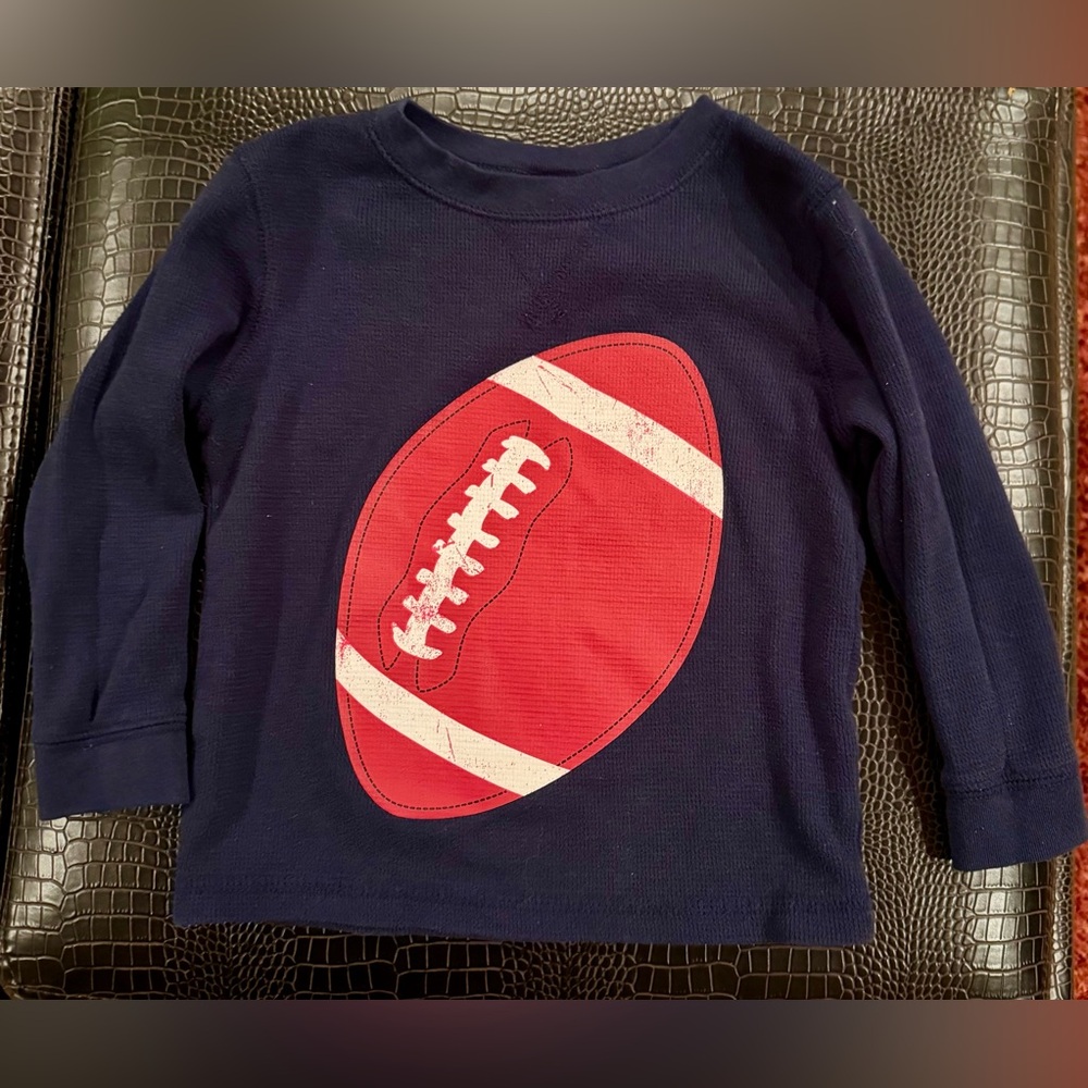 Circo Toddler Football Shirt 2T Navy Long Sleeve
